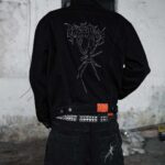 Chaqueta Denim Negro Spider Old Tree - Imagen 3