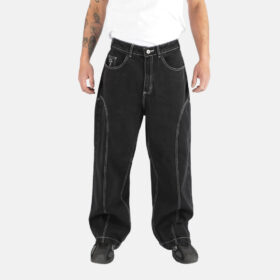 Jeans Baggy Ultra Cut Negro Contrast Old Tree