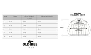 Chaqueta Denim Dirty Ice Blue Old Tree - Imagen 4