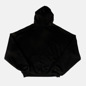 Double Zip Hoodie Boxy Fit Big Ovalo Negro Old Tree - Imagen 3