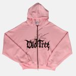 Double Zip Hoodie Boxy Fit Spider Rosado Old Tree