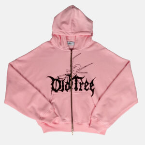 Double Zip Hoodie Boxy Fit Spider Rosado Old Tree