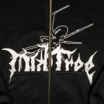 Zip Hoodie Classic Fit Spider Negro Old Tree - Imagen 2