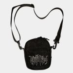 Shoulder Bag Denim Negro Acid Wash