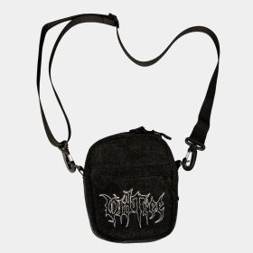 Shoulder Bag Denim Negro Acid Wash