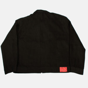 Chaqueta Denim Negro Cierre Old Tree - Imagen 3