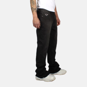 Jeans Flare Negro Focalizado Old Tree - Imagen 2