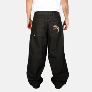 Jeans Extra Baggy Negro Silver Serpiente Old Tree - Imagen 2