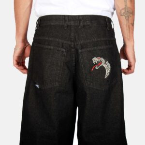 Jeans Extra Baggy Negro Silver Serpiente Old Tree - Imagen 5